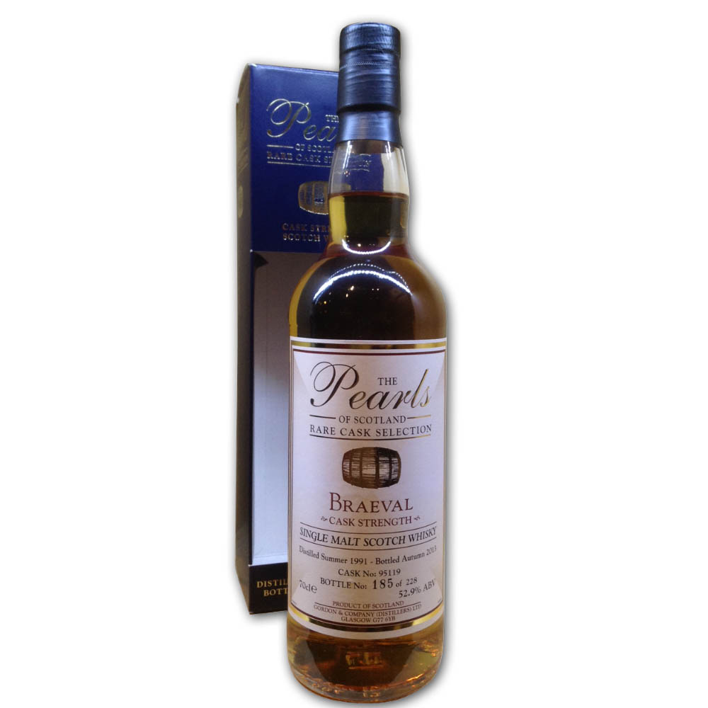 Pearls of Scotland - Braeval 1991 Whisky - 70cl, 52.9%